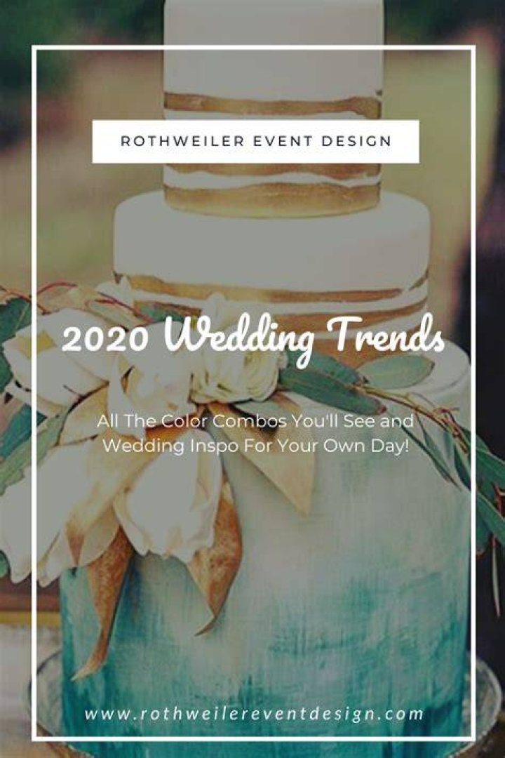 2020 Wedding Trends