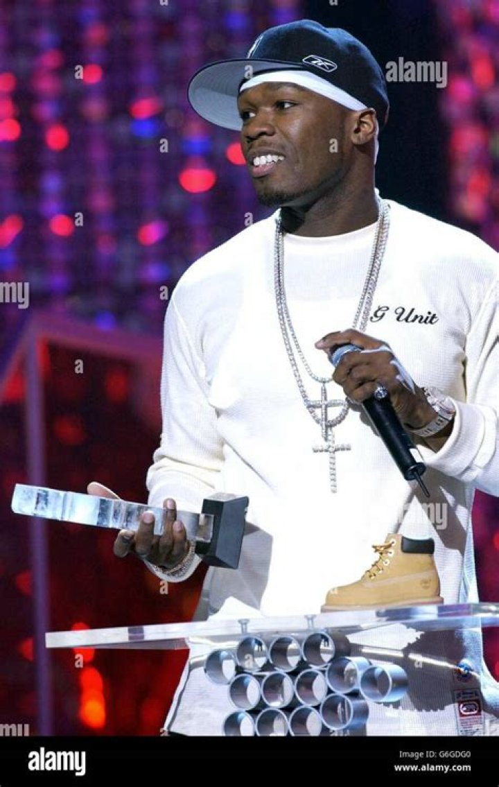 50 Cent performing on stage 50 Cent performing on stage