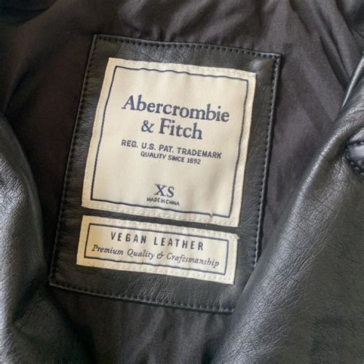 Abercrombie & Fitch Split-Hem Vegan Leather Slim Flare Pants
