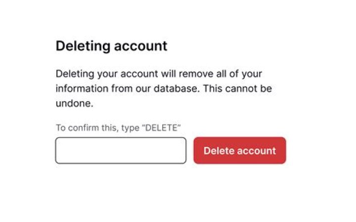 my account account deletion