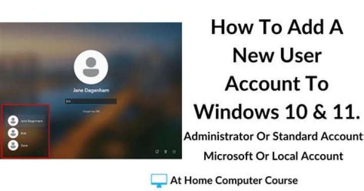add new user account