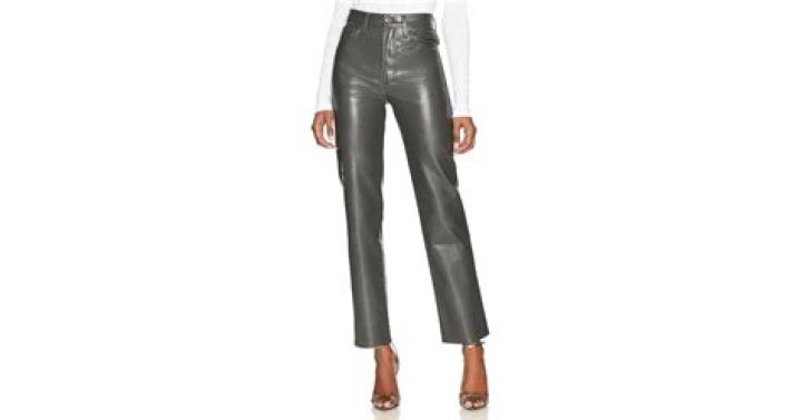 AGOLDE Recycled Leather 90's Pinch Waist Pant Revolve