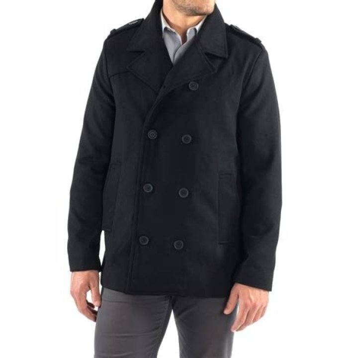 Alpine Swiss Mason Wool Pea Coat