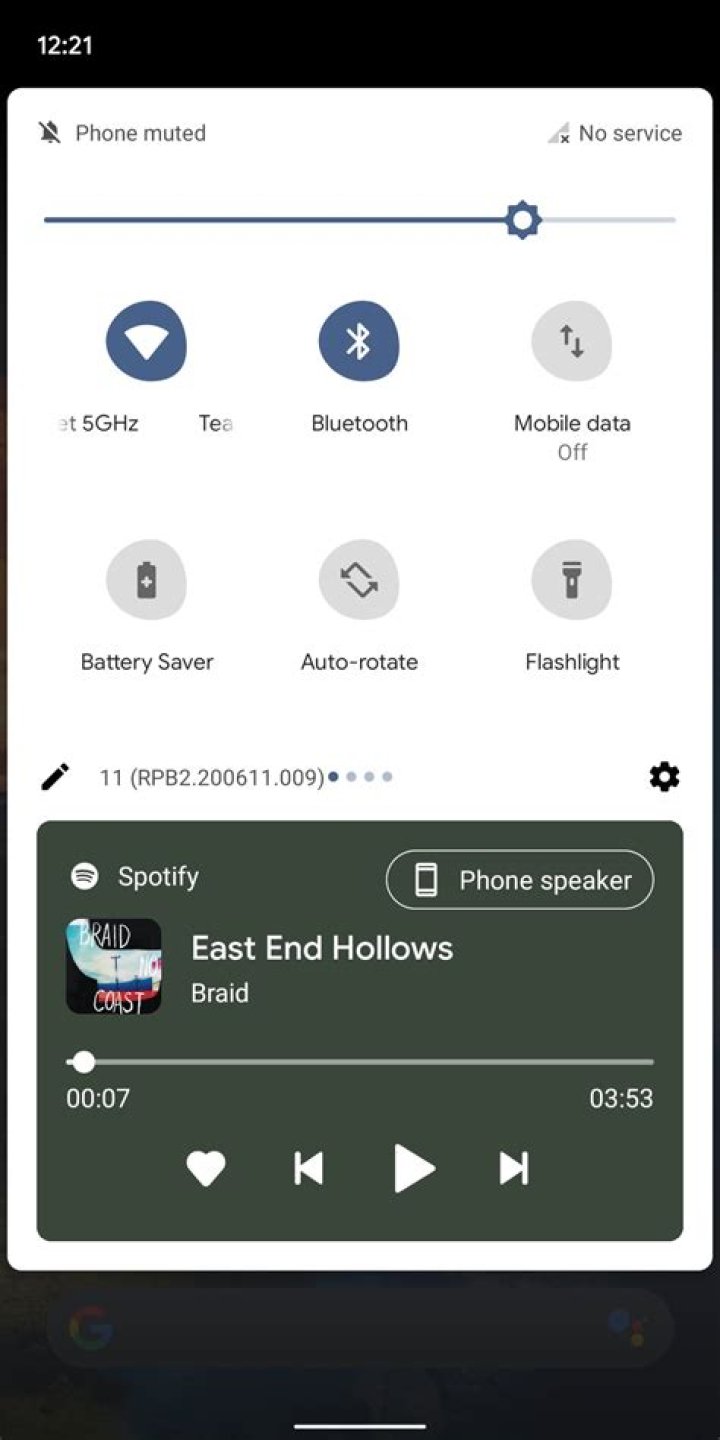 android 11 beta 2 media controls notifications condensed