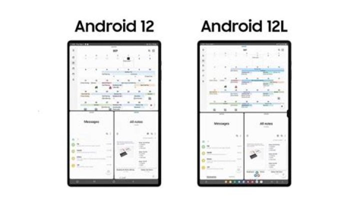 Android 12L adaptive UI screenshot