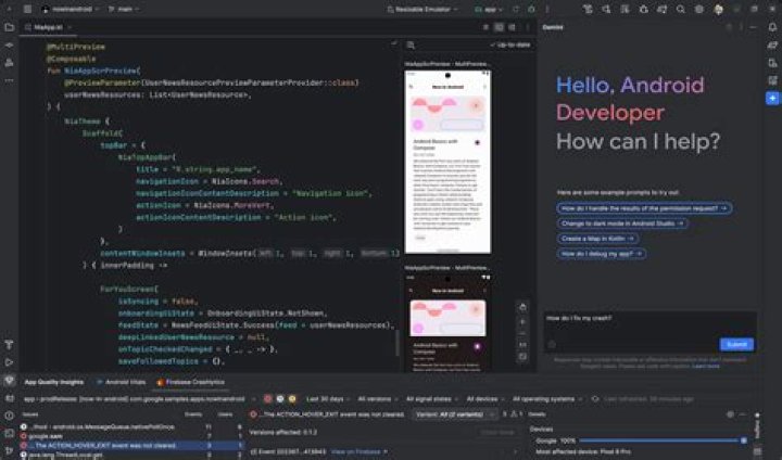 laptop development programming android studio coffee Android Studio development