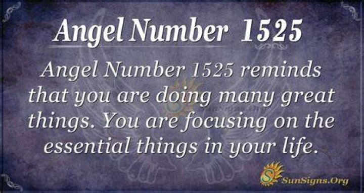 Angel Number 1525
