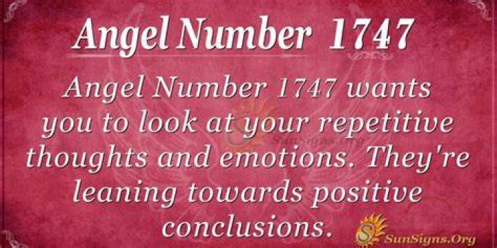 Angel Number 1747