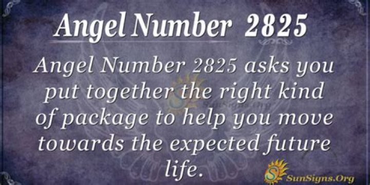 Angel Number 2825
