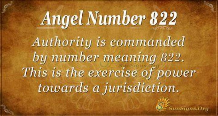 angel number 822