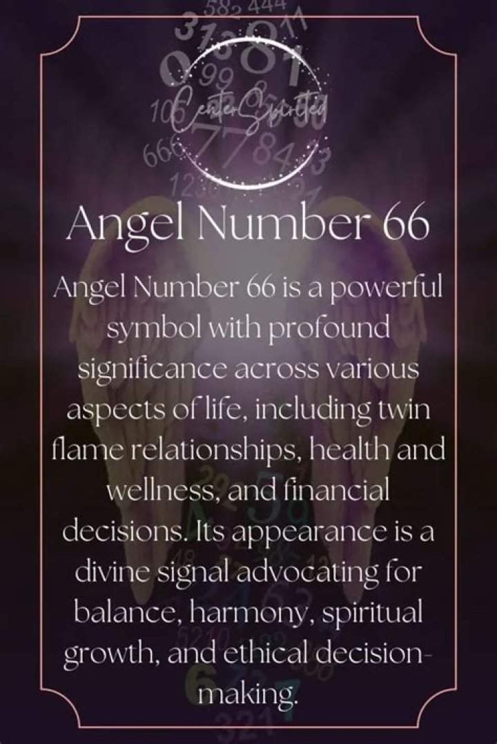 Angel Number66