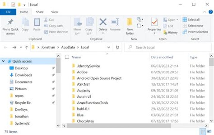 appdata Windows was unable to create a required installation folder