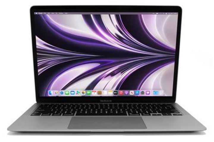 Apple MacBook Air M1 partly open Apple MacBook Air M1 partly open
