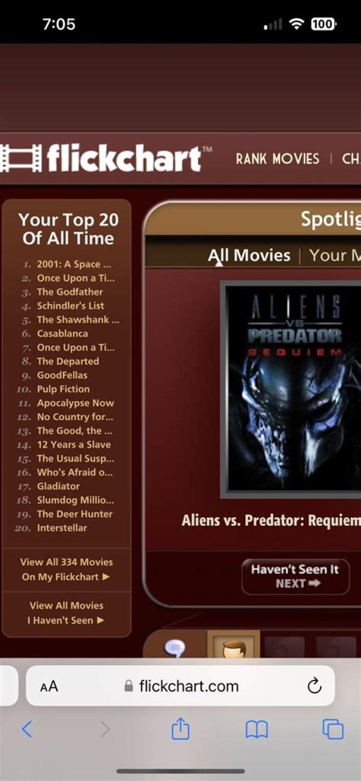 arcade's Profile - Users at Flickchart