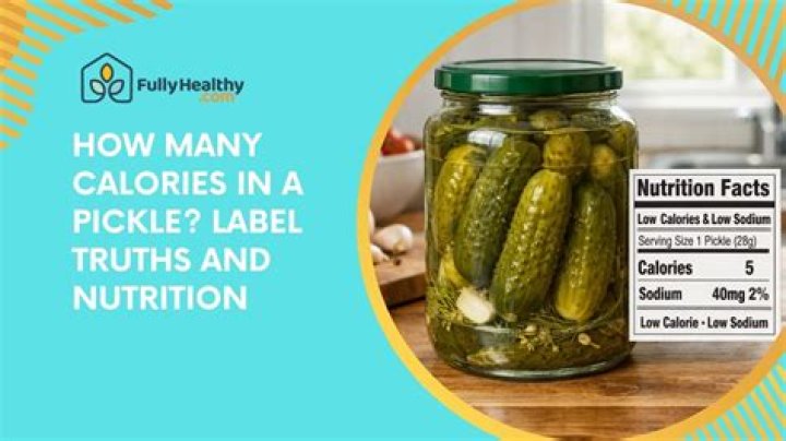Are Pickles Actually 0 Calories