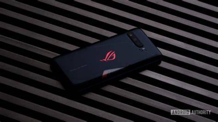 Asus ROG Phone 3 face down on table