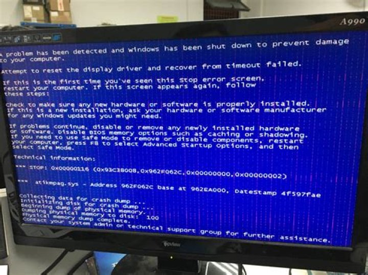 Attempt to reset the display driver and recover from timeout failed AMD