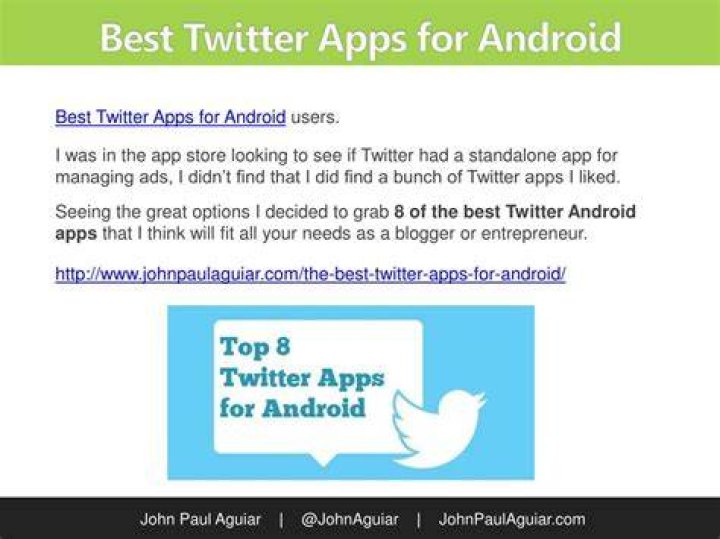 Best Twitter Apps - Featured best twitter apps for android