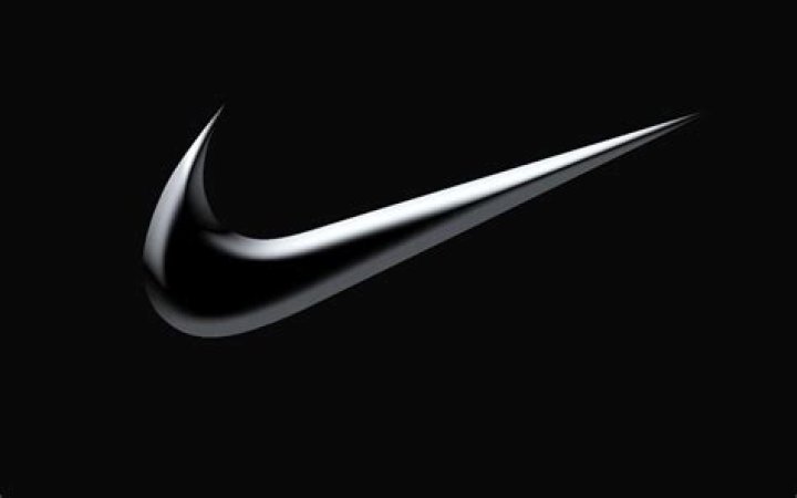 black and gray nike logo