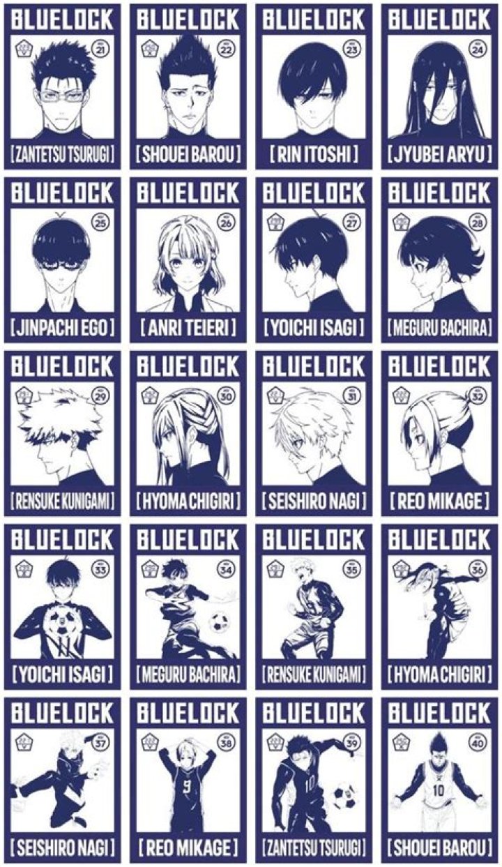blue lock characters blue lock characters