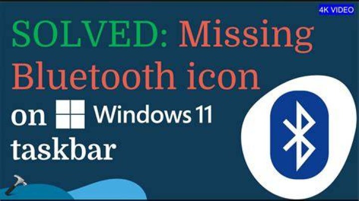 bluetooth icon missing