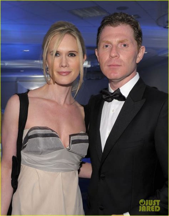 Bobby Flay and Stephanie March posing