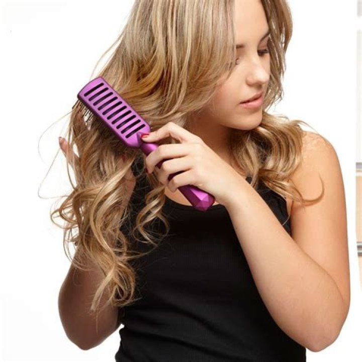 brushing hair