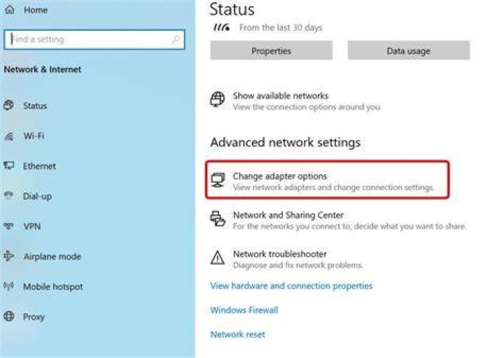 change adapter options network settings windows 10 change adapter options view saved wifi passwords windows 10 , mac