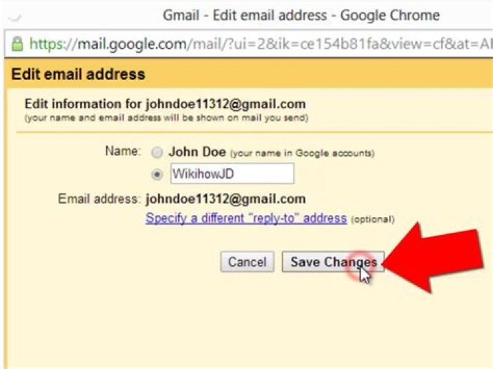 change gmail name change gmail name
