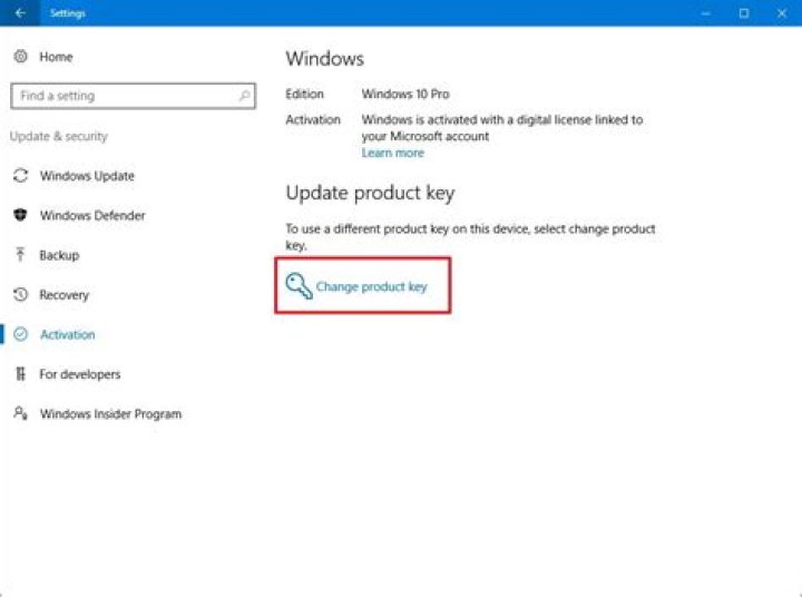 change windows product key