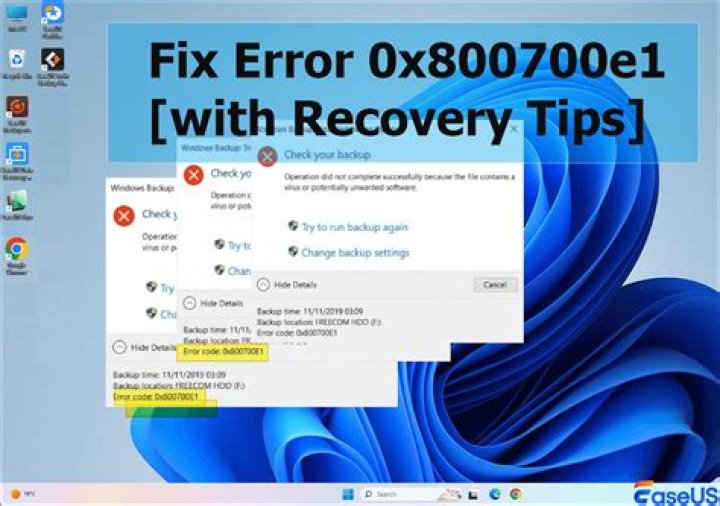 The Check button Check button Error 0x800701E3 on Windows 10