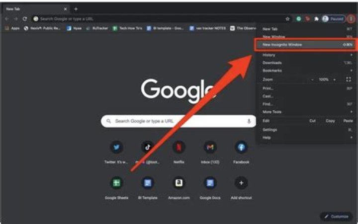 Chrome incognito mode