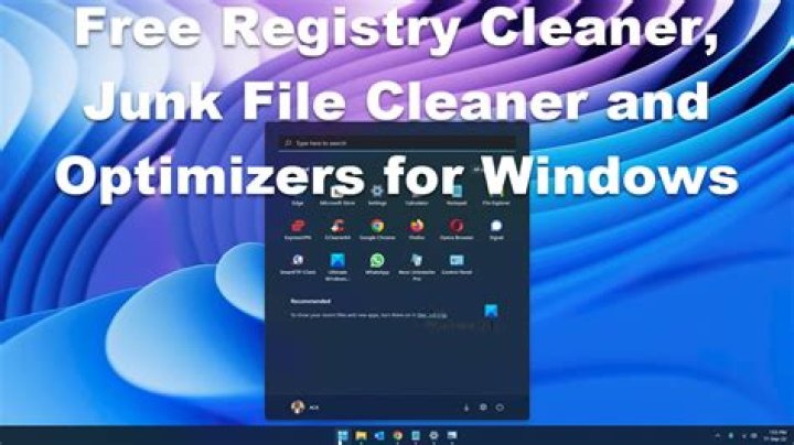 Clean registry and junk files