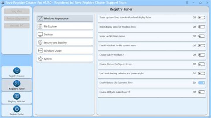 Clean registry to speed up computer