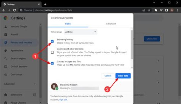 clear data chrome youtube embed not working