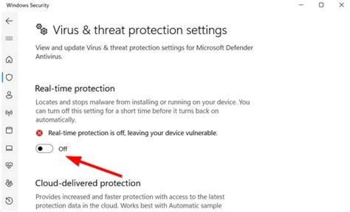 Click on Protection menu.