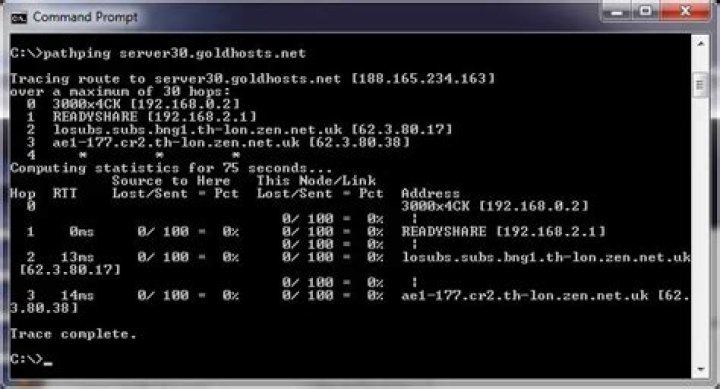 CMD pathping