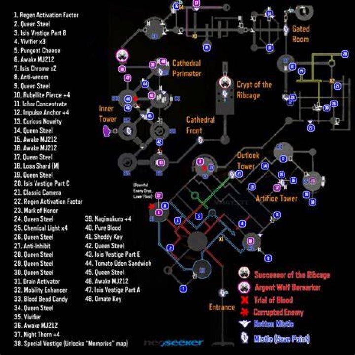 Code Vein – 100% Maps