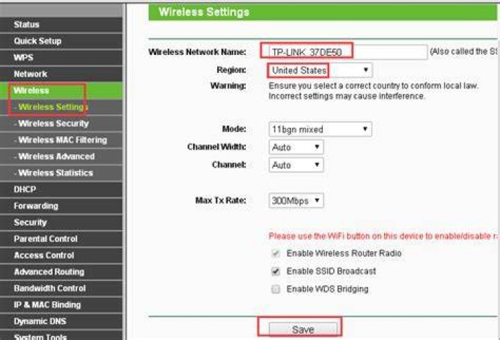 configure wifi settings