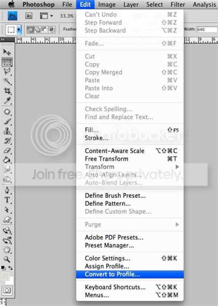 Convert to profile adobe photoshop