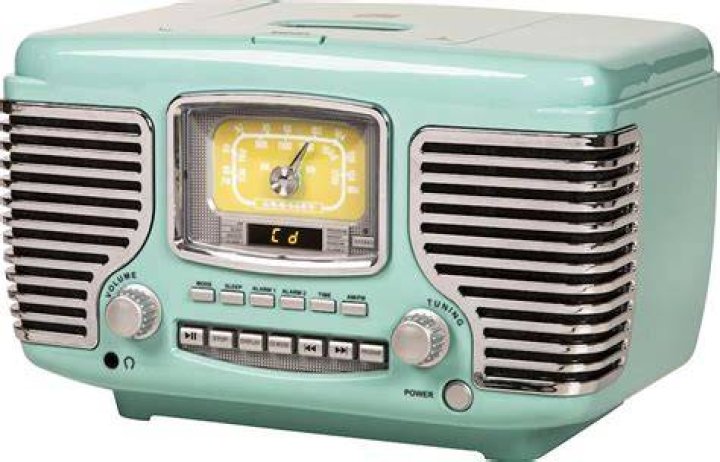 Corsair Clock Radio/CD Player with Bluetooth - Aqua Blue
