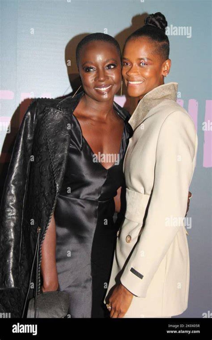 Danai Gurira and Letitia Wright are all smiles at The Silent Twins in