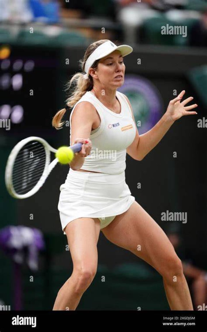 Danielle Collins in action