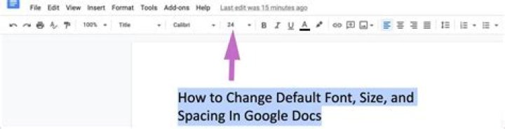 default google docs settings