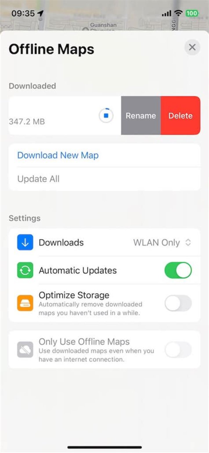 delete maps app file maps