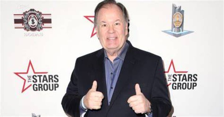 Dennis Haskins with his thumbs up