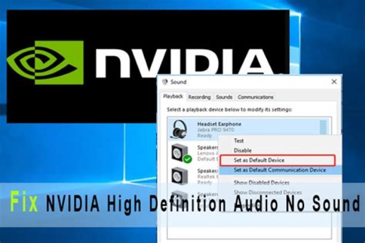 Nvidia HDMI Sound Adapter disable Nvidia HDMI Sound Adapter