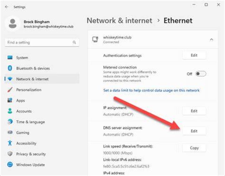 The DNS server settings DNS server settings ethernet spiking in task manager