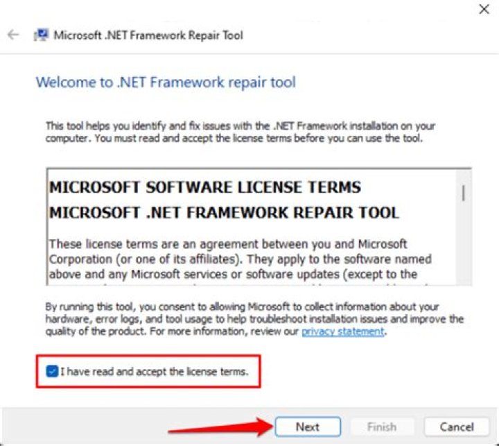 Download Microsoft .Net Framework Repair Tool