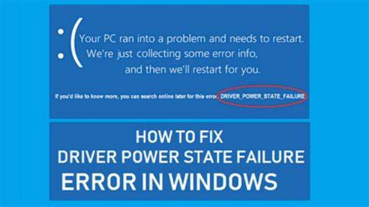 Driver Power State Failure Nvidia